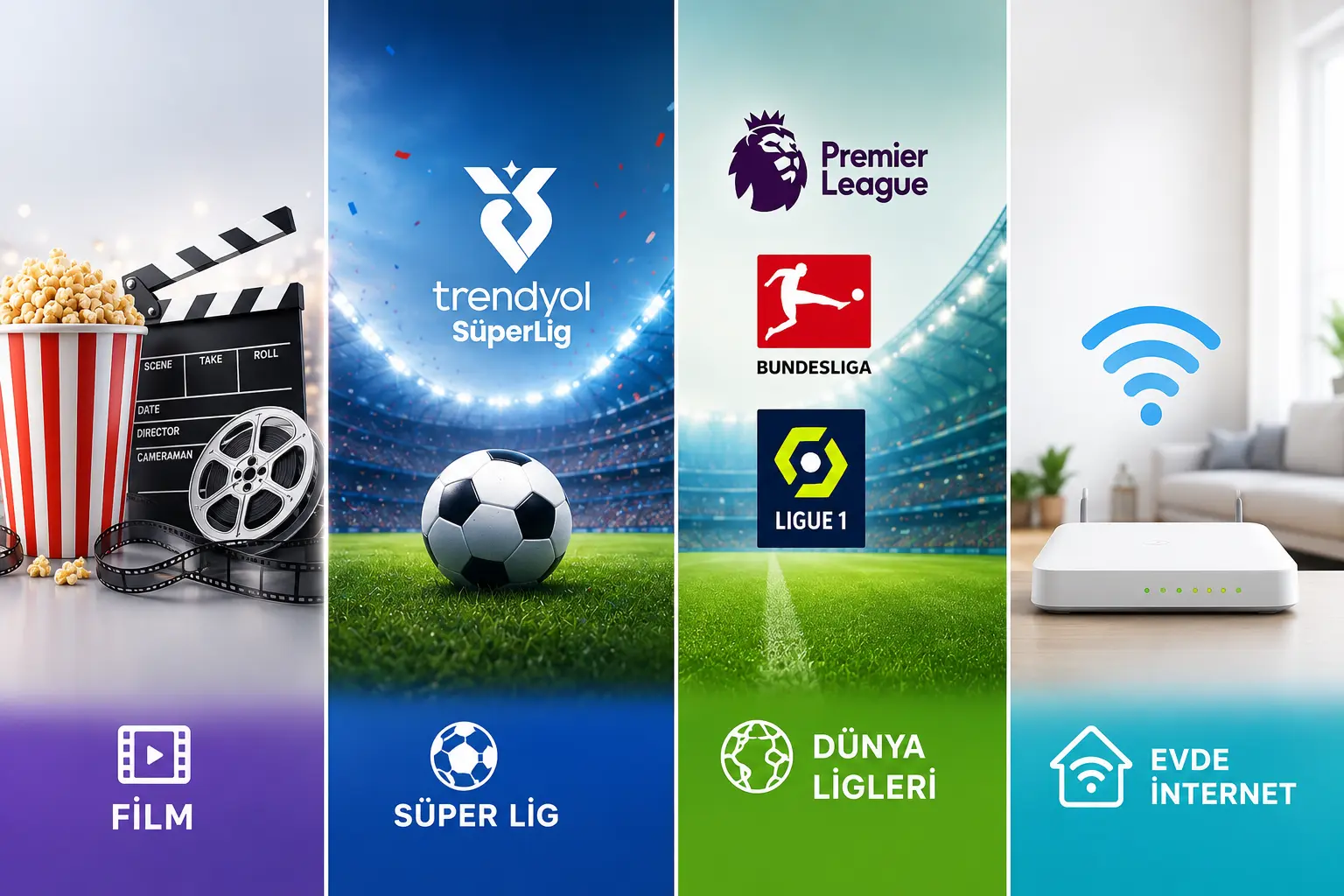 İnternet + beIN CONNECT Paketleri içerikleri